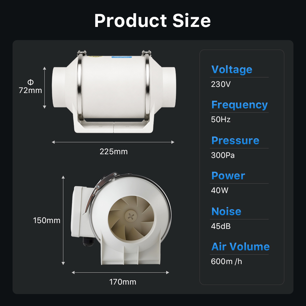 Cloudray Exhaust Fan Inline Du - Industrial Handheld Laser ulasan dan harga
