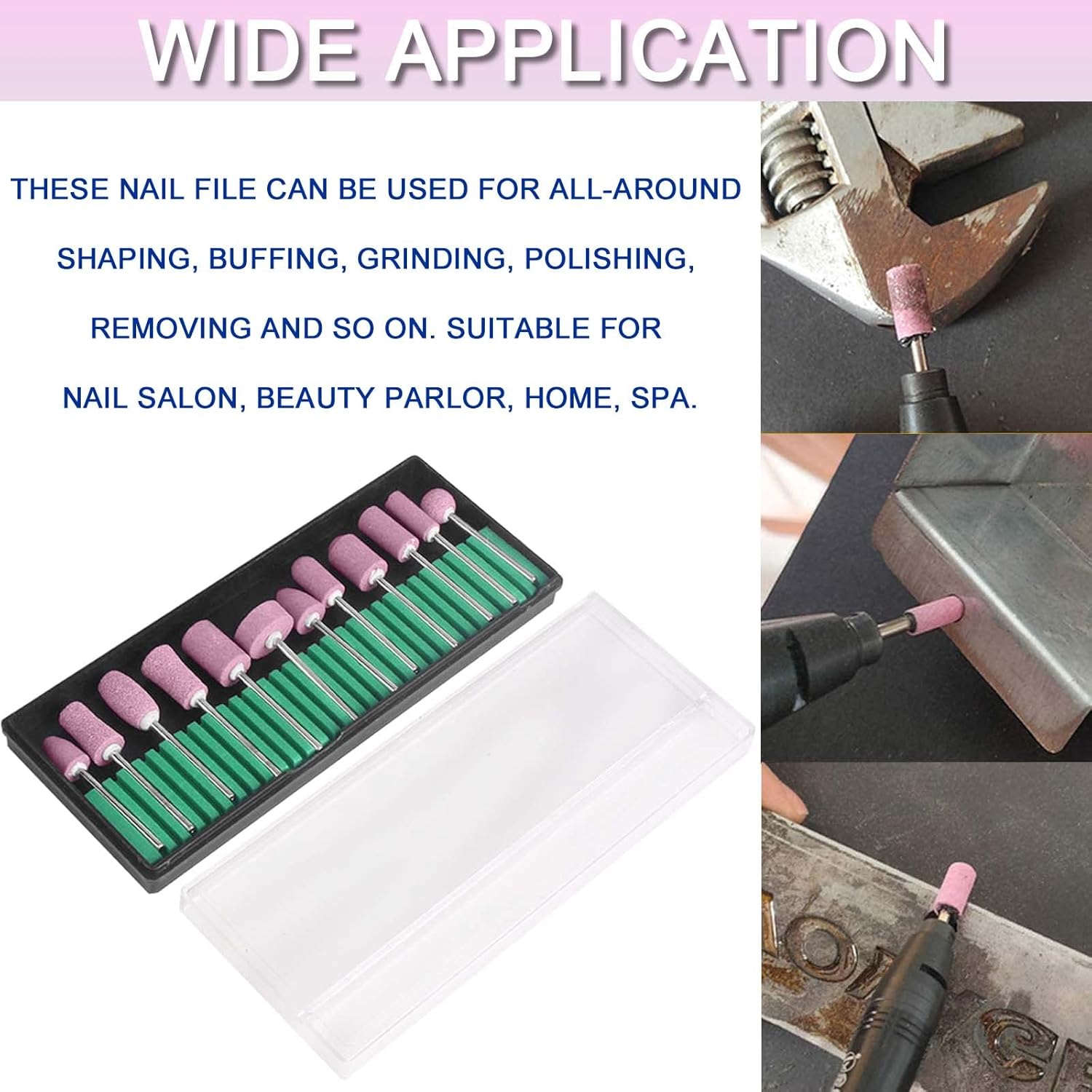 YIKOOLIN 12/30Pcs Nail Drill B - Acrylic Cutting Machine ulasan dan harga