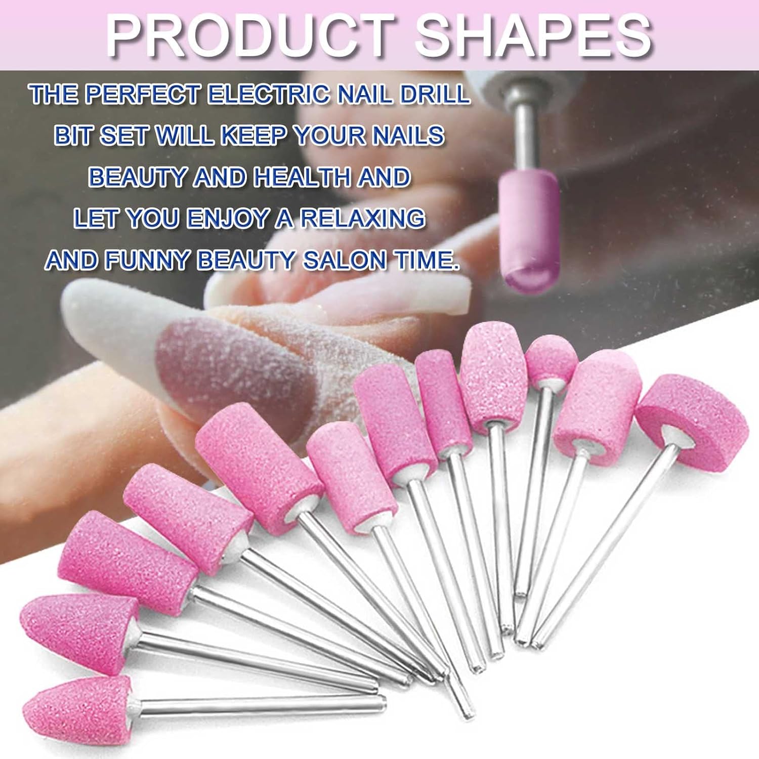 YIKOOLIN 12/30Pcs Nail Drill B - Acrylic Cutting Machine ulasan dan harga