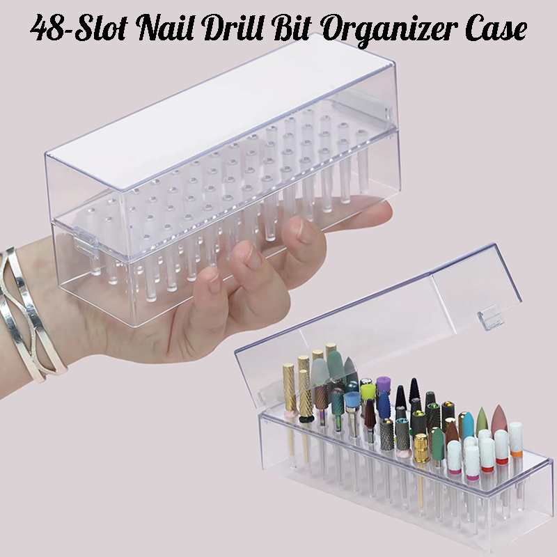48 Holes Clear Nail Drill Bits - Acrylic Cutting Machine ulasan dan harga