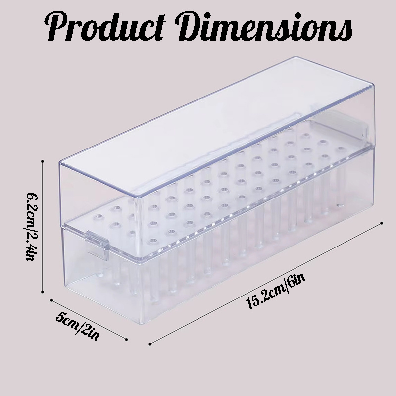 48 Holes Clear Nail Drill Bits - Acrylic Cutting Machine ulasan dan harga
