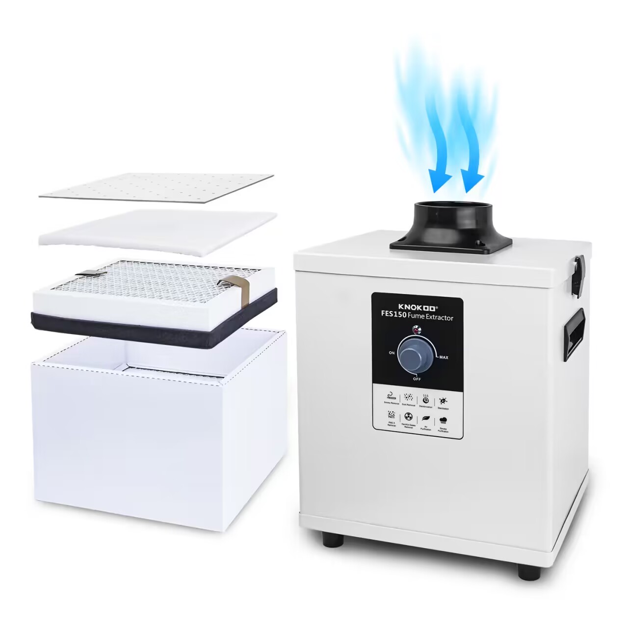 KNOKOO Upgrade Oil absorbing F - Fume Extractor Laser ulasan dan harga