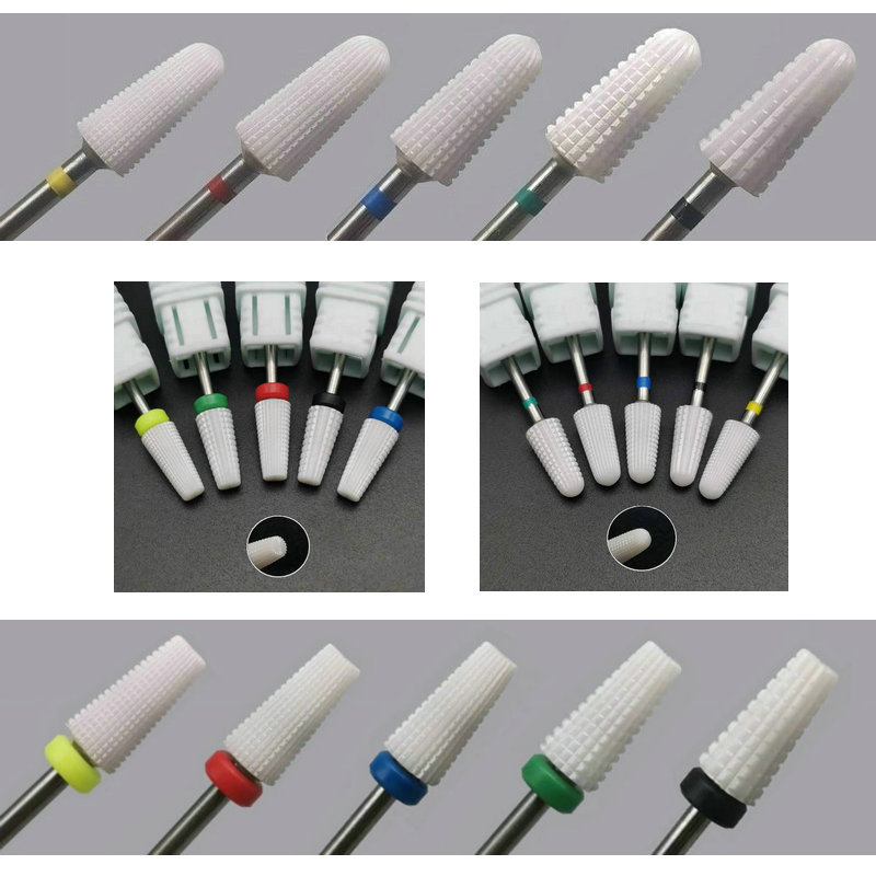 Ceramic 5 In 1 Nail Drill Bit  - Acrylic Cutting Machine ulasan dan harga