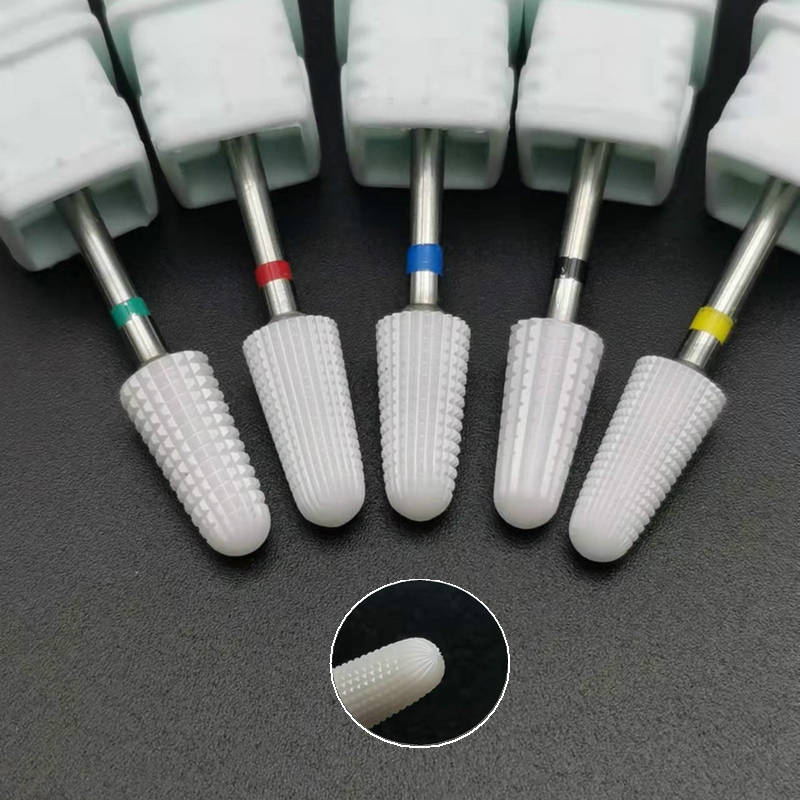 Ceramic 5 In 1 Nail Drill Bit  - Acrylic Cutting Machine ulasan dan harga